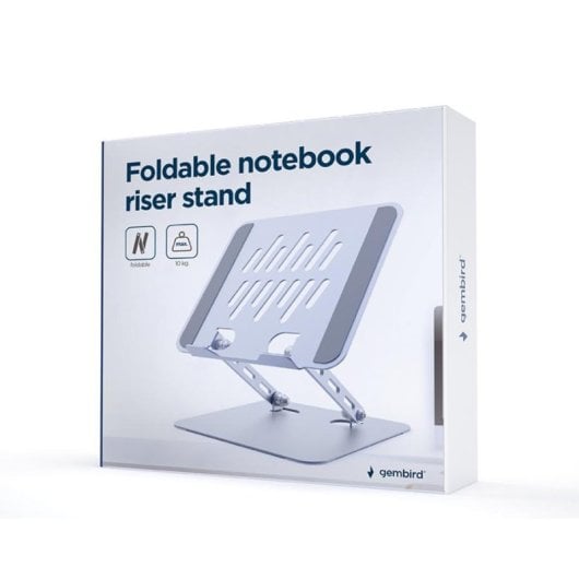 Monitorständer Gembird NBS-D1-04 klappbar höhenverstellbar Metall Silber