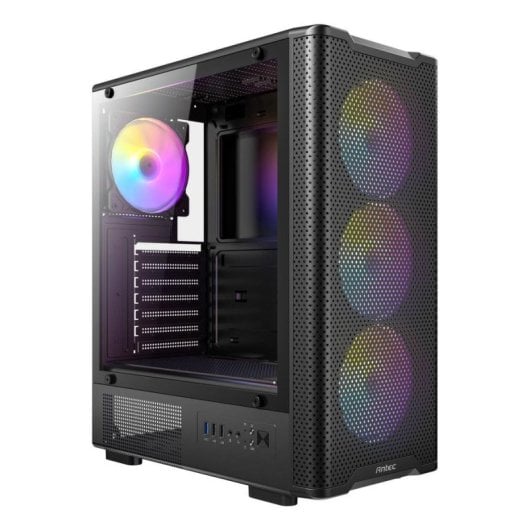 Boîtier Antec VX-320 ARGB Midi Tower ATX Verre trempé RGB Noir