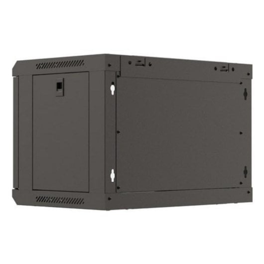 Armário Rack Lanberg WF03-5306-10B parede 6U porta vidro 60 kg preto