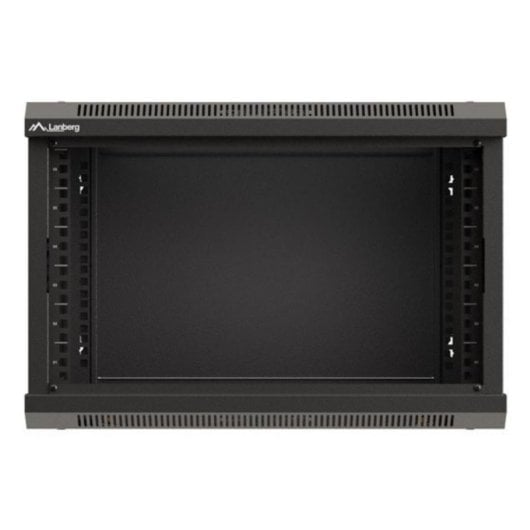 Armário Rack Lanberg WF03-5306-10B parede 6U porta vidro 60 kg preto