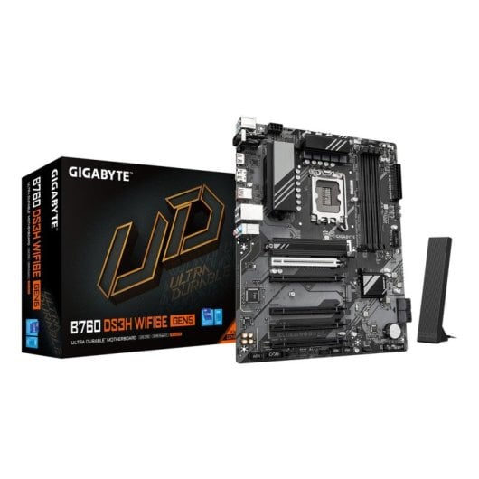 Carte mère Gigabyte B760 DS3H WIFI6E Intel B760 LGA1700 DDR5 ATX WiFi 6E PCIe 5.0 RGB