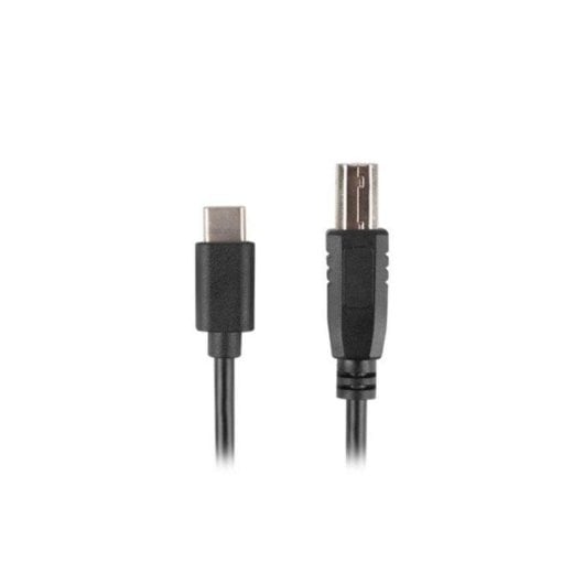 Lanberg CA-USBA-13CC-0030-BK USB B auf USB C Kabel 3 m Schwarz