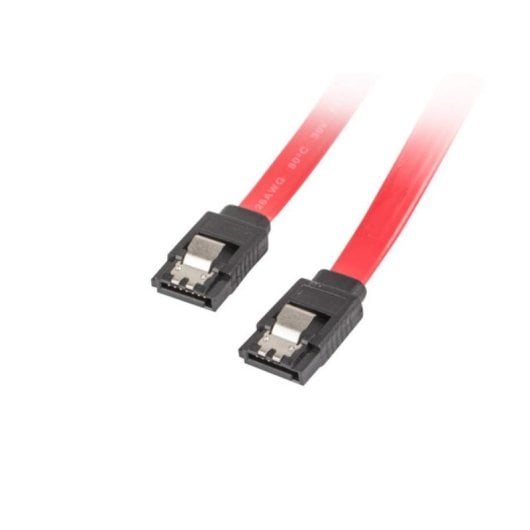 Cable SATA Lanberg CA-SASA-14CU-0050-R 0,5 m Rojo SATA III Hembra/Hembra