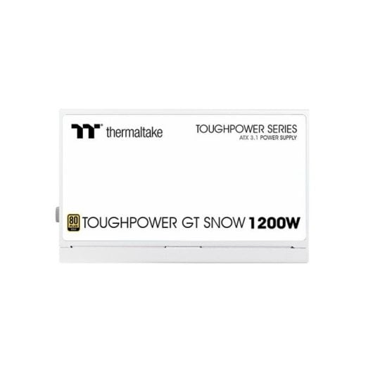Alimentation Thermaltake Toughpower GT Snow 1200W 80 Plus Gold entièrement modulaire blanche