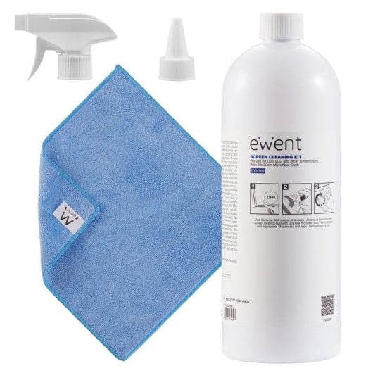 Kit pulizia Ewent EW5680 per schermi e plastica 1000 ml microfibra