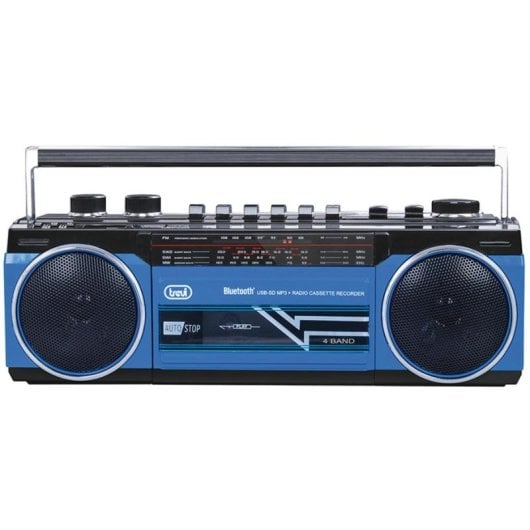 Radio Trevi RR 501 BT FM MW SW Bluetooth USB SD Altoparlanti 2 Blu Nero
