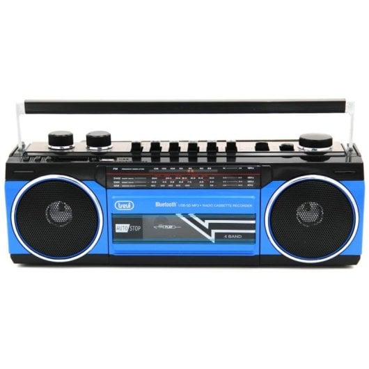 Radio Trevi RR 501 BT FM MW SW Bluetooth USB SD Altoparlanti 2 Blu Nero