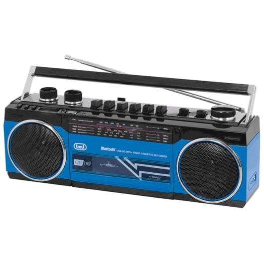 Radio Trevi RR 501 BT FM MW SW Bluetooth USB SD Altoparlanti 2 Blu Nero