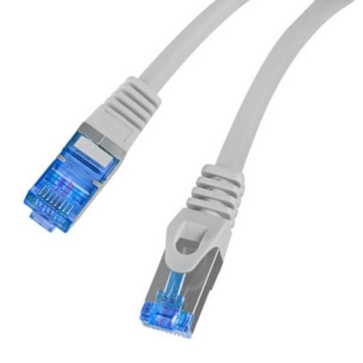 Netzwerkkabel Lanberg PCF6A-10CC-0025-S Cat6a S/FTP 0,25 m RJ-45 Grau