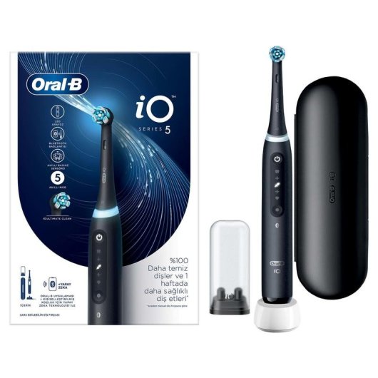 Spazzolino elettrico Oral-B iO 5 Nero 5 Modalità Bluetooth Sensore Pressione