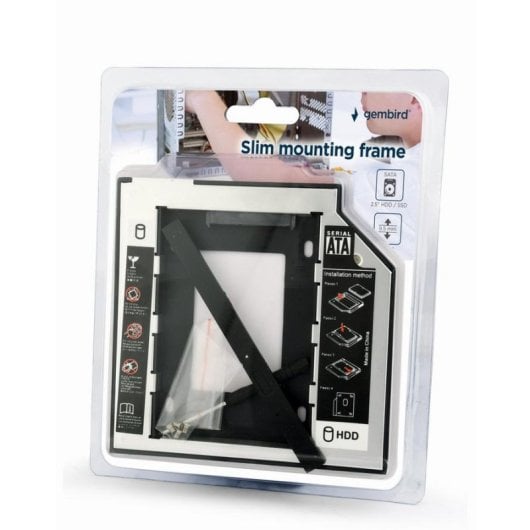 Pannello accessorio Gembird MF-95-01 5.25" per SSD/HDD 2.5" SATA