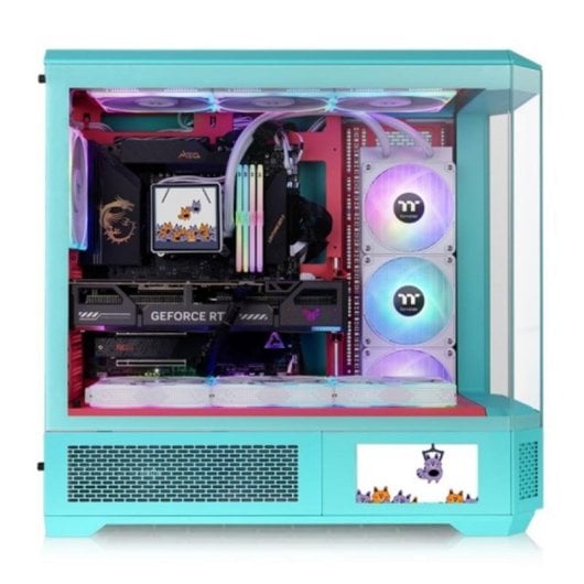Thermaltake CA-11H-00FLWN-00 Caixa Full Tower E-ATX com Vidro Temperado e RGB Mint