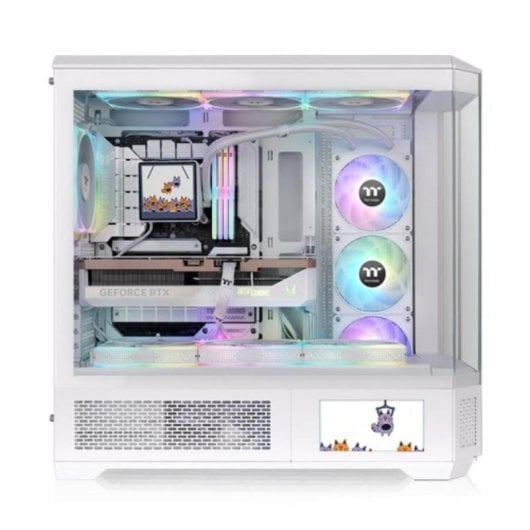 Caja PC Thermaltake CA-11H-00F6WN-00 Full Tower Blanco RGB Vidrio Templado