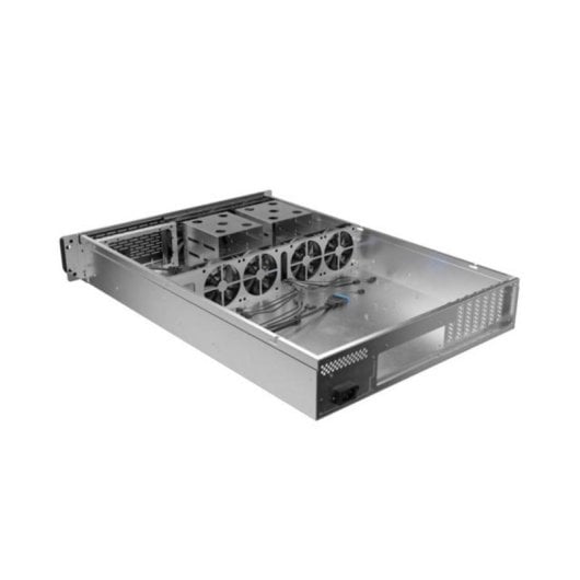 Chassis Rack Lanberg SC01-6502-12B 2U Preto 7 Ventiladores PWM USB 3.0
