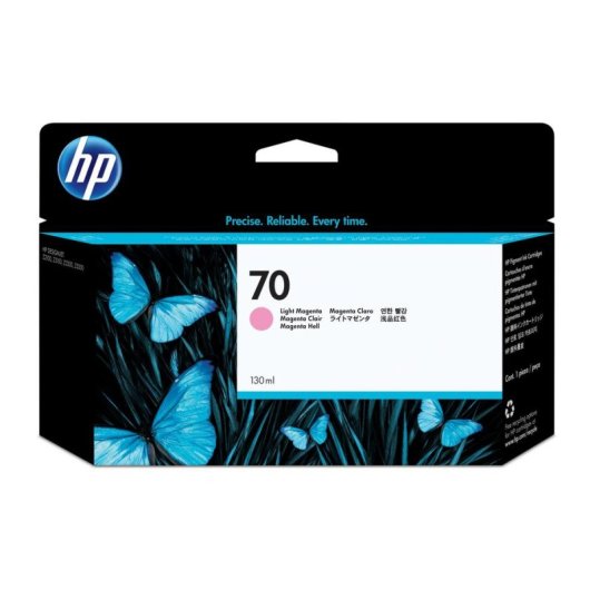 Cartucho de tinta HP 70 Magenta Claro 130ml Alta Estabilidad Diseño Gráfico