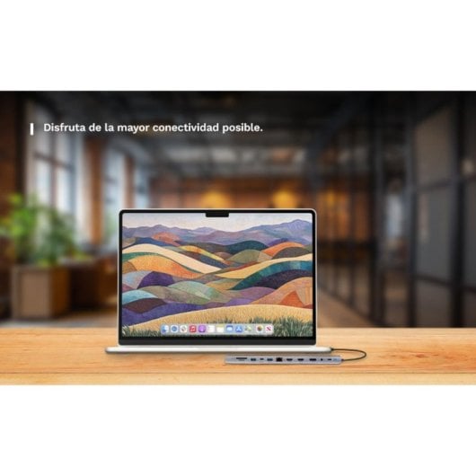 Base de conexión Ewent EW1150 USB-C HDMI DisplayPort 4K PD 100W Aluminio