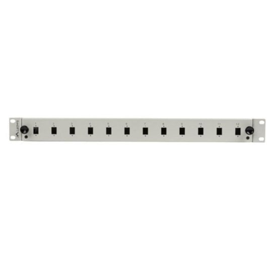 Patch panel Lanberg FOP1-12SS-LDS 12 porte ABS acciaio grigio 1U rack 19"