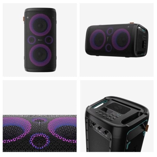 Altavoces Hisense Party Storm sans fil 300 W avec bluetooth et batterie 15 h