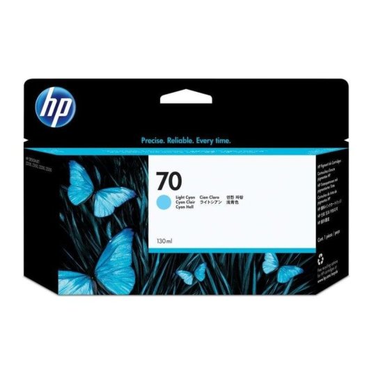 Cartouche d'encre HP C9390A 70 130 ml Cyan Clair DesignJet Z2100/Z3100/Z3200