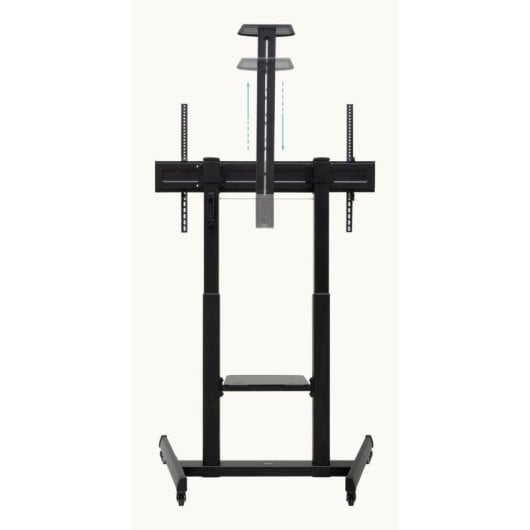 Supporto TV TooQ AQUILES pavimento ruote regolabile 60-100 pollici nero