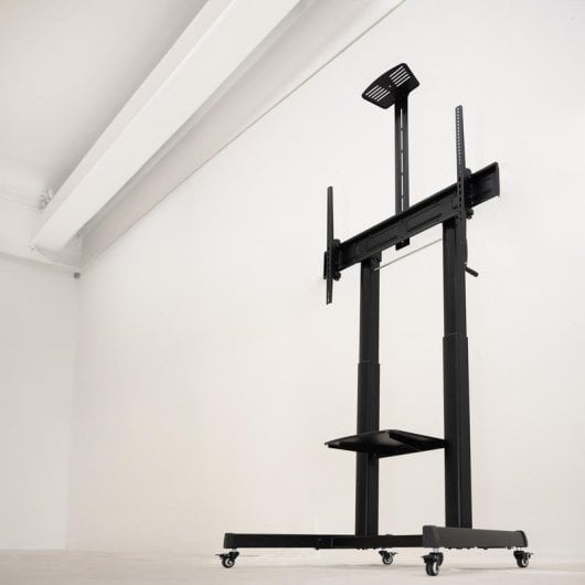 Supporto TV TooQ AQUILES pavimento ruote regolabile 60-100 pollici nero