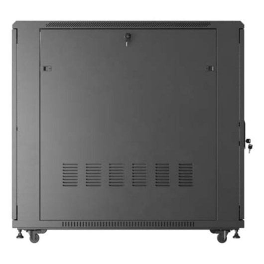 Armário Rack Lanberg FF01-6222-23B 22U 800 kg com ventilação ativa e rodas