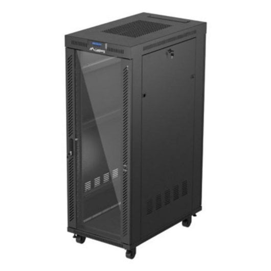 Armário Rack Lanberg FF01-6032-12BL 32U 1200 kg vidro temperado preto