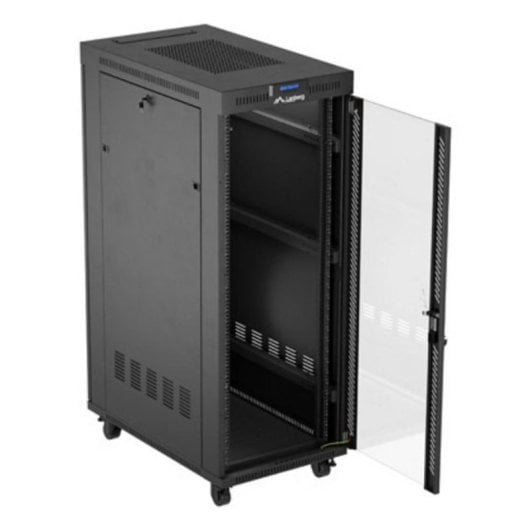 Armário Rack Lanberg FF01-6032-12BL 32U 1200 kg vidro temperado preto