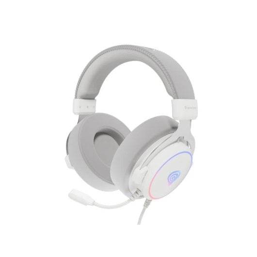 Genesis Neon 764 Headset Gaming com Cabo USB, Som 7.1 Virtual e RGB Branco