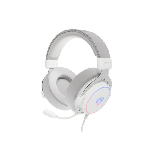 Genesis Neon 764 Headset Gaming com Cabo USB, Som 7.1 Virtual e RGB Branco