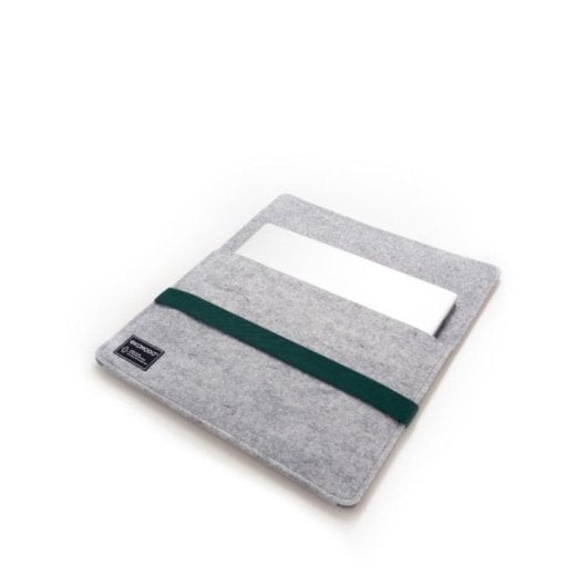 Funda portátil Ekomodo HR-004 ecológica 13" poliéster reciclado unisex verde/gris