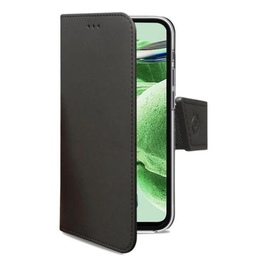 Funda para móvil Celly WALLY portefeuille simili cuir noir avec support pour Redmi Note 12 5G/Poco X5 5G