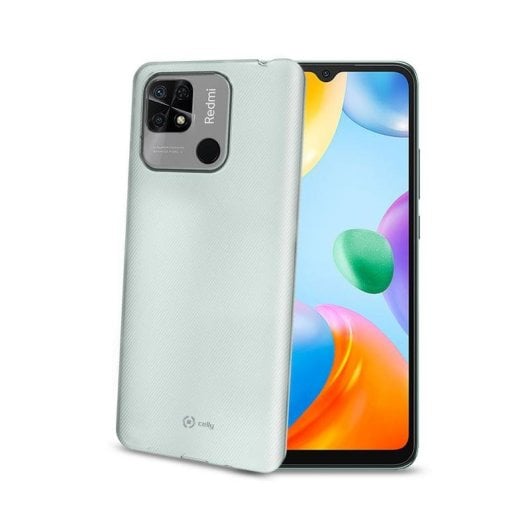 Funda per cellulare Celly GELSKIN Cover TPU Trasparente Resistente per Xiaomi Redmi 10C
