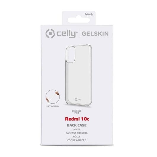Funda per cellulare Celly GELSKIN Cover TPU Trasparente Resistente per Xiaomi Redmi 10C
