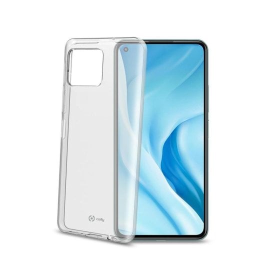 Cover per smartphone Celly Gelskin Custodia TPU Trasparente Monocromatica per Xiaomi Mi 11 Lite 4G/5G