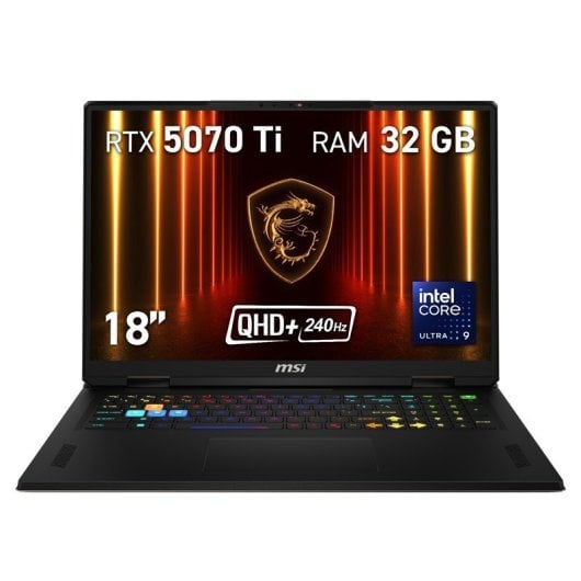 Portatile MSI Vector 18 HX AI A2XWHG-878XES 18" Intel Core Ultra 9 275HX 32GB 1TB SSD RTX 5070 Ti FreeDOS