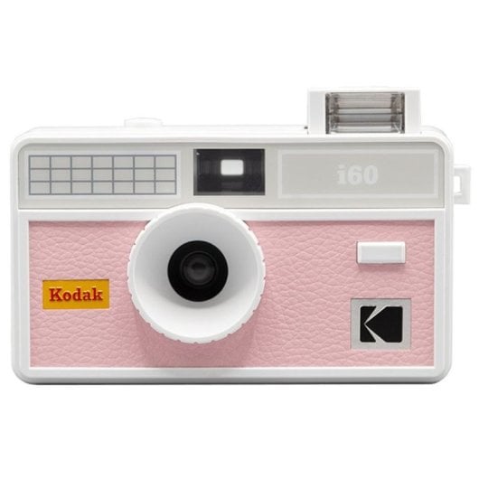 Analoge Kamera Agfaphoto i60 35mm 31mm F/10 Objektiv Blitz Rosa Klar Wiederverwendbar