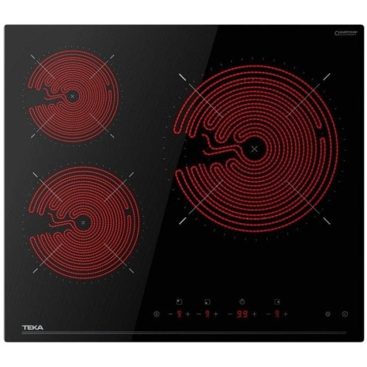 Placa vitrocerâmica Teka TBC 63120 TTC BK 59cm 3 zonas Touch Slider