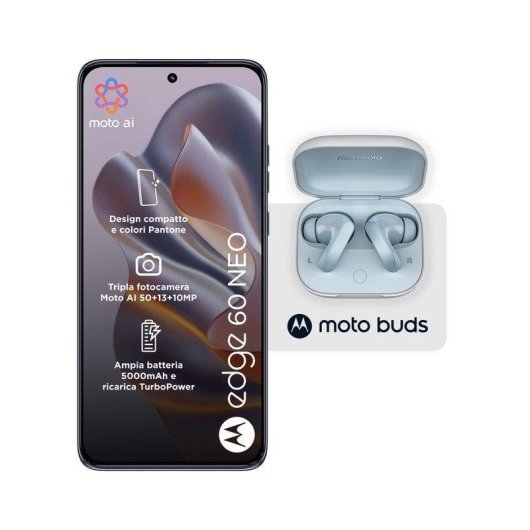 Motorola Edge 60 Neo 5G 8GB 256GB 6.36" Grau + Moto Buds