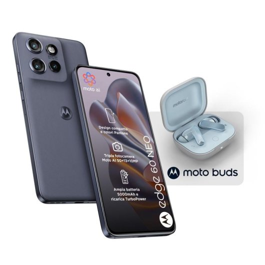 Motorola Edge 60 Neo 5G 8GB 256GB 6.36" Grau + Moto Buds
