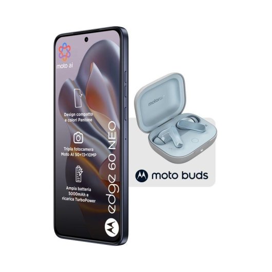 Motorola Edge 60 Neo 5G 8GB 256GB 6.36" Grau + Moto Buds