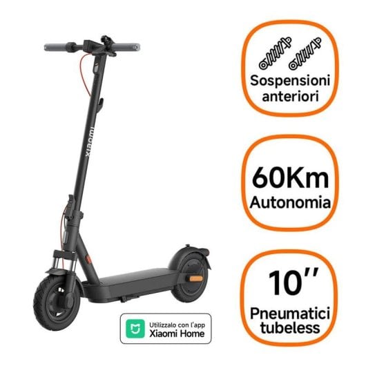 Patinete eléctrico Xiaomi Scooter 5 350W Autonomía 60km Ruedas 10" Freno tambor IPX5 Negro