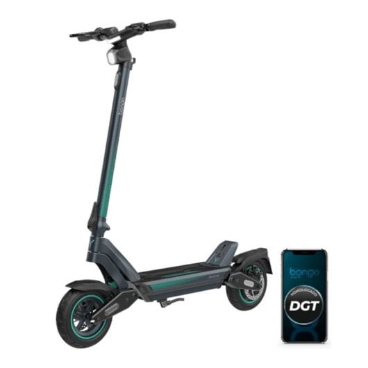 Patinete eléctrico Cecotec Bongo Y65 Connected 500W Autonomía 65km Doble suspensión Ruedas 10" Negro Verde azulado