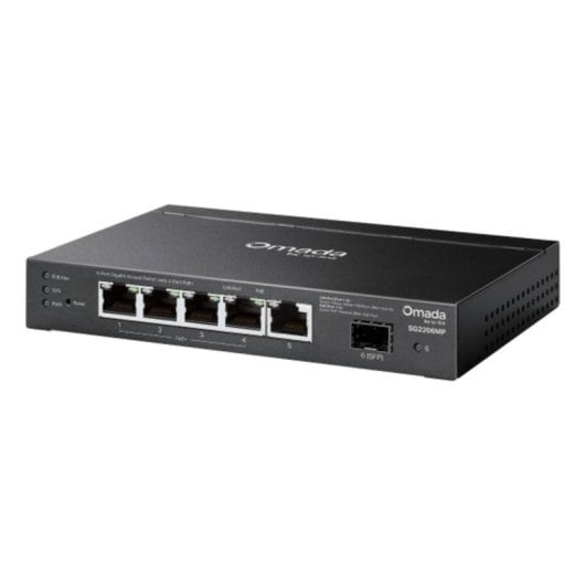 Switch TP-Link SG2206MP 5 ports Gigabit PoE+ SFP montage rack