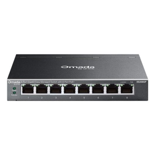 Switch TP-Link Omada ES208GP 8 ports Gigabit PoE+ L2 Gestionnaire rack/DIN rail