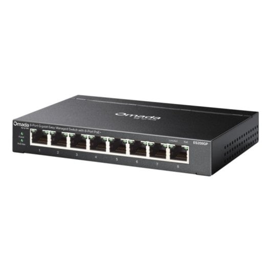 Switch TP-Link Omada ES208GP 8 ports Gigabit PoE+ L2 Gestionnaire rack/DIN rail