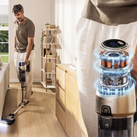 Aspirapolvere senza filo Cecotec Conga Rockstar RX90 AI 350AW HEPA Autonomia 100min