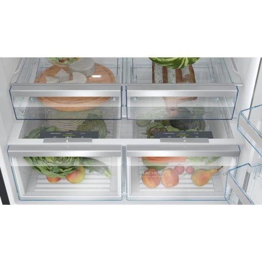 Frigorifero Americano Bosch KGP86AXB0N Total No Frost 186cm 621L B Nero Inox WiFi