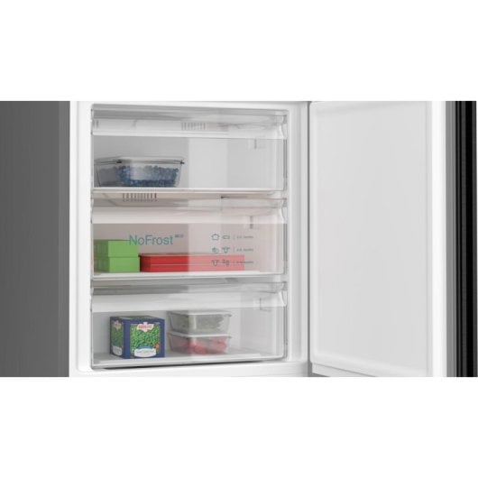 Réfrigérateur Combiné Siemens iQ300 KG49NXXCF No Frost 203 cm 440 L C Noir Inox