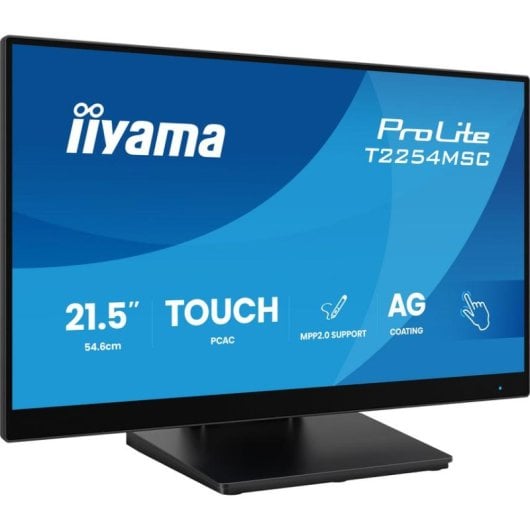 Écran PC iiyama T2254MSC-B2AG 21,5" Full HD 100Hz IPS Tactile 4ms Haut-parleurs